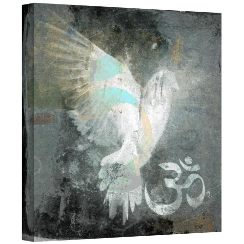 Art Wall 'OM Dove' Gallery Wrapped Canvas by Elena Ray, 18 by 18-Inch