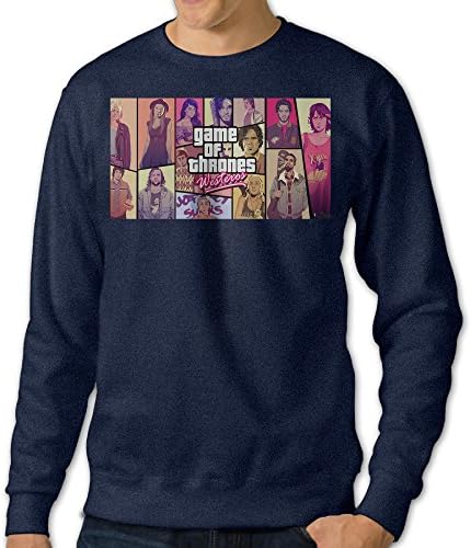 ShipElena Game Of Thrones Westeros Pullover Hood For Men XL Navy