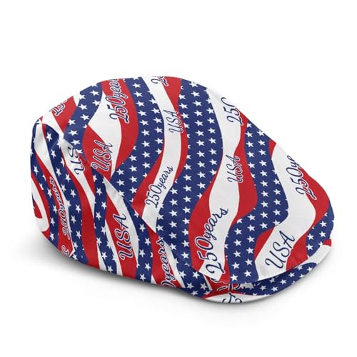 Ozuxouey America 250th Anniversary Newsboy Cap