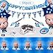 66Pcs Boss Baby Party Supplies Set,Happy Birthday Banner,Boss Baby Balloons,Tablecloth,Plate,Napkins,Blowouts,Pennant,Baby Boss Birthday Party Decoration and Children Carnival Party Supplies Decoration Baby Shower Party DIY
