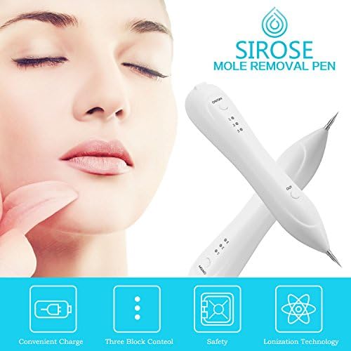 Dot Mole Removal Pen Mole Eraser Plasma Pen Tool Kit-Safe Portable Set Spot Mole Tattoo Removal Pen for Skin Tag Nevus Freckles Dark Spot Birth Mark Skin Pigmentation Age Spots No Bleeding by SIROSE