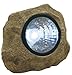 Moonrays 91211 Solar Powered Rock Spotlight with Key Hider Garden Accent