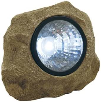 Amazon.com: Moonrays 91211 Rock - Foco solar con ocultador de llaves