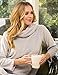 Softies Ultra Soft Snuggle Lounger with Cowl Neck and Kangaroo Pocket, Lightweight & Stretchy Velour Fabric, Steel Gray, S/M