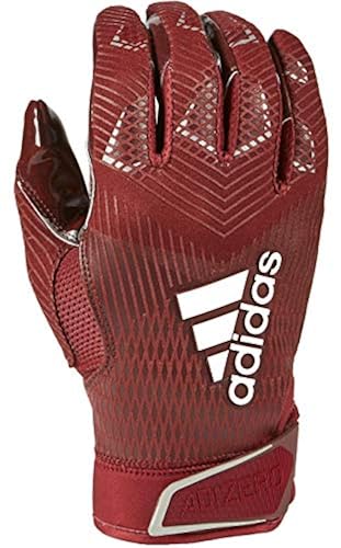 adidas Adizero Adult Football Receiver's Gloves, Maroon - Main Image