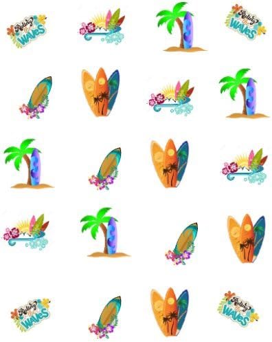 Summer Surf's Up Nail Art Decals