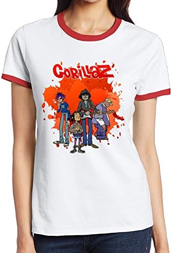Gorillaz Women's Cotton T-Shirt Red S