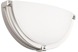 Flynix 13 inch Dimmable LED Wall Sconce, Half Moon Wall Light Fixture, 3000K/4000K/5000K Color Temperature Adjustable, Modern