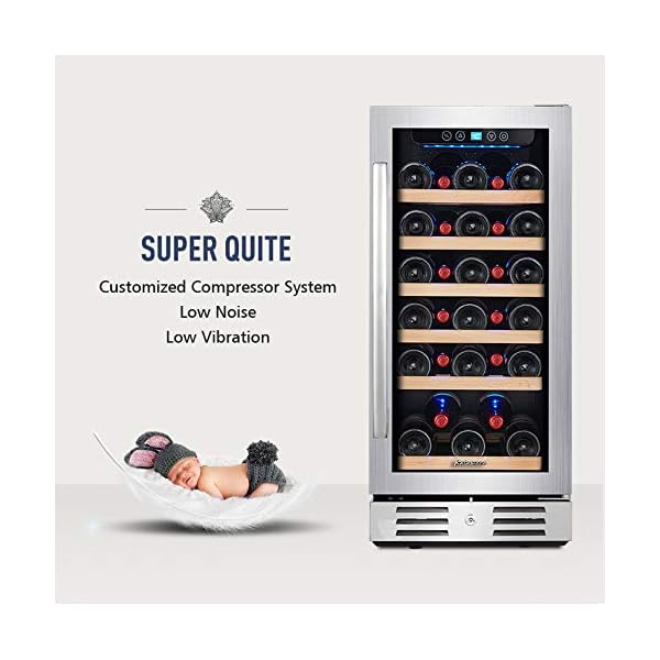 Kalamera-15-Wine-Cooler-and-Fridge-30-Bottle-Built-in-Wine-Refrigerator-For-Kitchen-or-Bar-with-Blue-Interior-Light-Temperature-Memory-Function