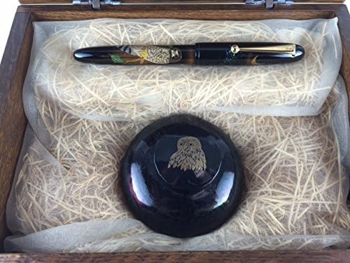 NAMIKI YUKARI THE OWL Fountain Pen Maki-e #446/450 MASATO SATO 18K Broad nib
