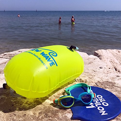 New Wave Swim Bubble for Open Water Swimmers and Triathletes - No Dry-Bag - Waterproof Phone Case & Swim Bubble Bundle (Green) - Thumbnail 7