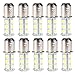HOTSYSTEM 1154 1157 BAY15d 2057 18 LED SMD Light Bulbs For RV SUV MPV Car Turn Tail Signal Brake Light Lamp Backup Lamps Warm White 10-pack