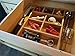 Bamboo Expandable Junk Drawer Organizer Tray with Adjustable Dividers