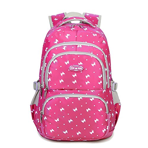 Fanci students candy color school bag bowknot prints la…