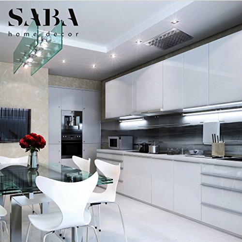 SABA Fiberglas Luftgitter Dekorativ – Wellen-Design 25,4x10,2 Cm, Für Wand & Decke (nicht Boden)