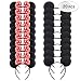 Picoway Mouse Ears Solid Black & Red Bow Headband Set of 20