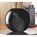 Gifts & Decor 57071590 Carved Leaf VASE, Black