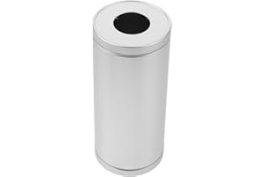 OSALADI Aluminum Car Tissue Holder Round Cylinder Tissue Box Cover 6.2 Inch Metal Napkin Dispenser