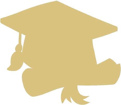 Amazon Com Graduation Cap Cutout Unfinished Wood Senior Cap And
