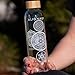 Vibe Bottle Glass Water Bottle 20 Ounce - Drink Clean Fresh Water, BPA-Free Reusable Glass for Beverages Smoothies - Scratch Proof Liquid Container with Nylon Sleeve Bamboo Lid - Durable Recyclable