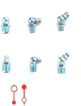 MACHSWON 160pc Grease Nipple Assortment M6 M10 45 90 180 Degree Fittings Caps view 5