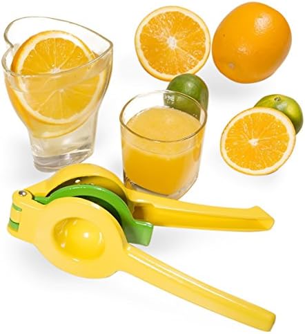 Premium Quality Metal 2 in 1 Lemon Lime Squeezer Lemon Juicer Manual Citrus Press Juicer Handheld Lime Juicer