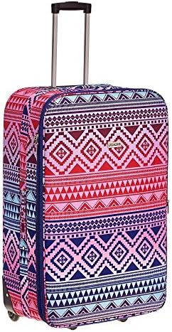 Suitcase Travel Bag Luggage Trolley Lightweight Case Cabin Carry On X Large Medium (Large, Aztec Multi)