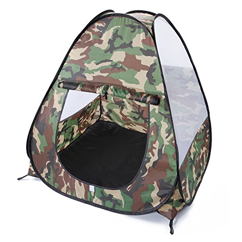 Kids Cute Camouflage Waterproof Anti-mosquito Foldable Pop Up Play Tent for Indoor/Outdoor Play Beach Tent Great Gift for Kids