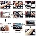 Temporary Tattoo Stencils Kits/Temporary Brown Red Tattoo Paste Cones for Body Art Drawing Painting with 2 x Applicator Bottle,16 x Needles and 48 x Adhesive Stencil Set