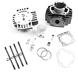 Niche Industries 1124 Yamaha PW50 Cylinder Piston Gasket Head Top End Kit 1981-2016