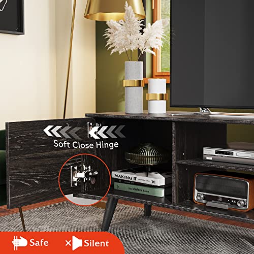 WLIVE Modern TV Stand for 55 60 inch TV, Entertainment Center TV