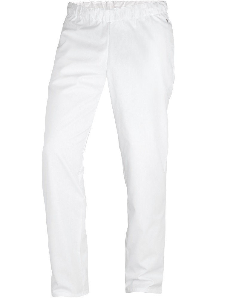 BP 1645-400-21/4XLn, Unisex trousers, with elasticated waist 215,00 g/m², fabric blend, Color white, Size 4XLn
