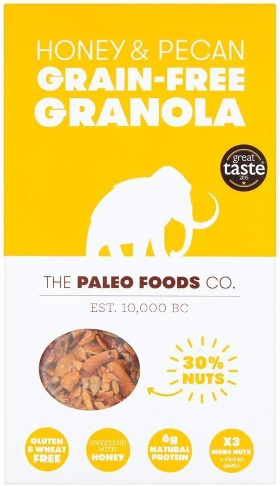 The Paleo Foods Co Honey & Pecan Grain-Free Granola 300g - Pack of 6