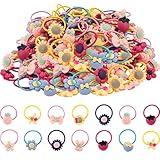 Madholly 100 pieces Girls Hair Ties, Girl Hair Elastic Ropes for Pigtail Ponytail Holder