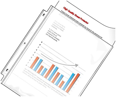 ValueOffice Sheet Protectors, Heavy Weight, Acid Free, Letter Size, Crystal Clear, Holds 8.5 x11 Inch Paper, Box of 200.