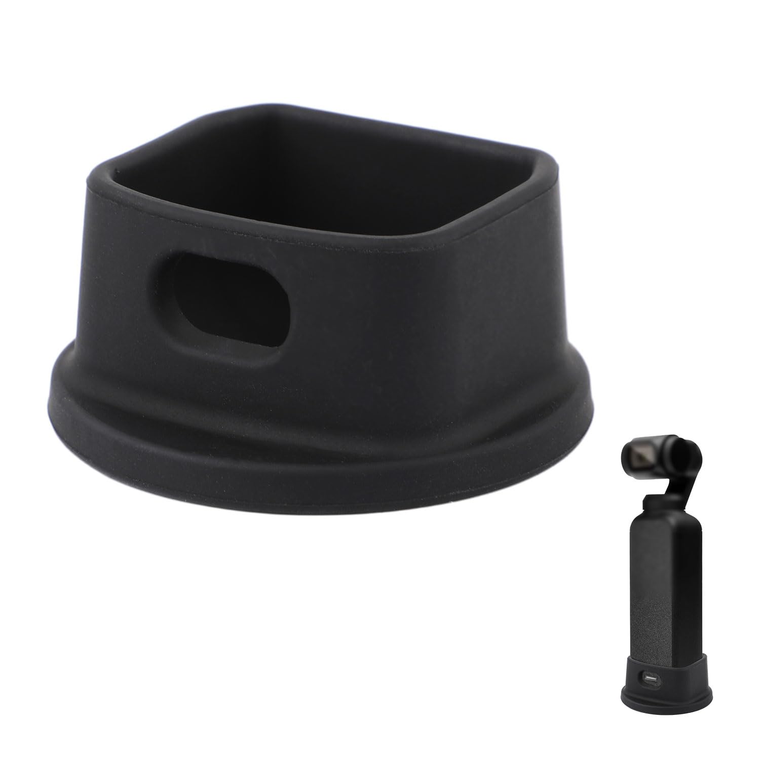 Photo 1 of NQEUEPN Silicone Desktop Mount for Osmo 3, Stable Desktop Support Bracket for Camera Compact Portable Base Support Stand Accessories for DJI Osmo Pocket 3 (Black)