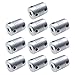 Aideepen 10pcs 6.35 x 8mm CNC Motor Jaw Shaft Coupler 6.35mm to 8mm Aluminum Flexible Coupling Gadgets Connector OD 19x25mm