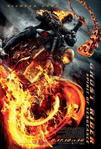 GHOST RIDER SPIRIT OF VENGEANCE MOVIE POSTER PRINT APPROX SIZE 12X8 INCHES by 12X8 INCHES