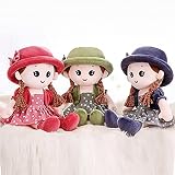 iEasey Adorable Baby Girl Rag Doll with Removable Dress Hat 35cm view 5