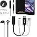 Moto Z Type C to 3.5mm Headphone Audio Adapter, DISDIM 2 Pack USB-C to 3.5mm Female Aux Microphone Connector Cable for Motorola Moto Z, Le 2 / Le Pro 3 and Other Type C Devices