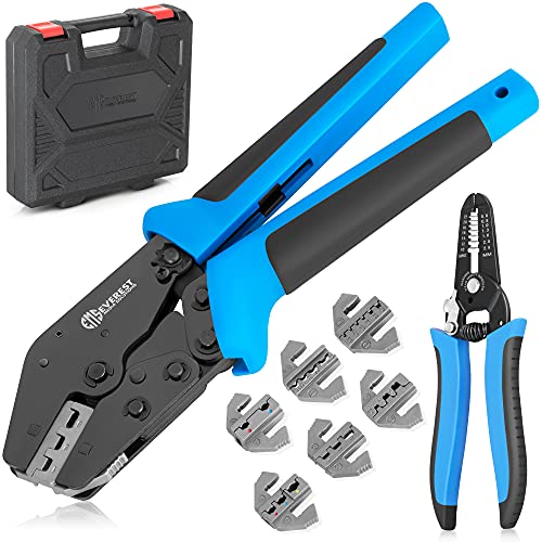 EMS 9" Plus Ratcheting Crimping Tool Kit With 6 Crimping