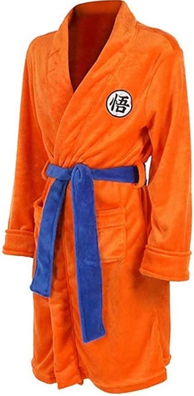 mens orange bathrobe