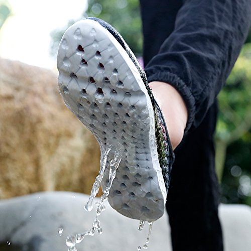 Womens and Mens Water Shoes Summer Sneaker Outdoor Slip on Mesh Swim Shoes for Beach Swim Surf Yoga Exercise - Thumbnail 3