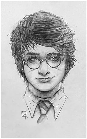 Lightning bolt, lightning bolt, lightning bolt Giclee print of Harry Potter pencil drawing