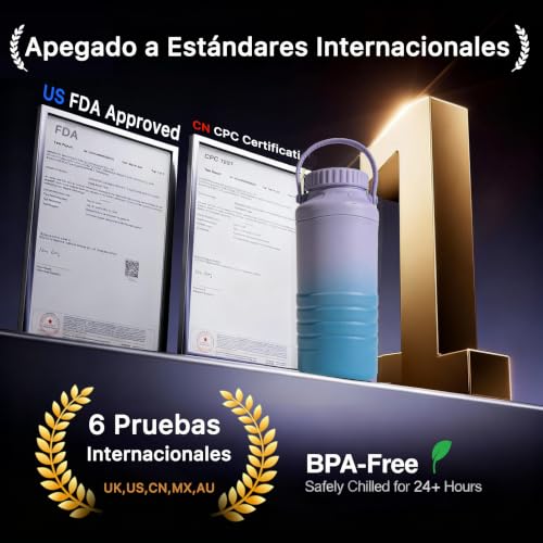 MOOWSKI Enfriador de Leche Materna Portatil 22OZ [Mantiene Fría por Más de 24 Horas] Termo para leche materna con 2 Botellas de 300ml, Sin BPA Botellas para Viajes y Exteriores - Enfriador de Leche Materna de Acero Inoxidable Morado-Azul