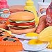 FUN LITTLE TOYS Play Food for Kids Kitchen, Pretend Food Plastic Food Toy for Toddlers, 49 pcs