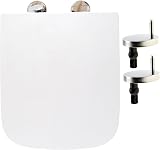 AAN Square Toilet Seat Soft Close with Top Fixing Quick Release Hinges 42L x view 1