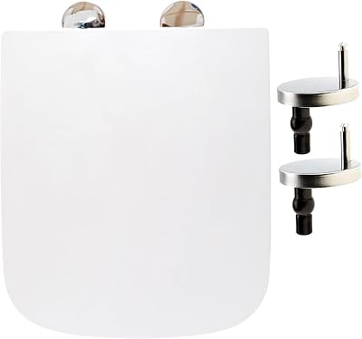 AAN Square Toilet Seat Soft Close with Top Fixing Quick Release Hinges 42L x