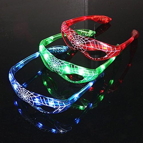 SEY6 LED Flashing Glasses Modes( flashing, slow flashing and constant)3/pack