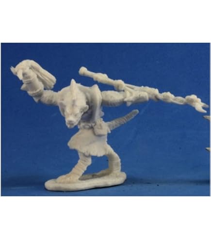 1 X GNOLL WARRIOR - BONES REAPER Minifigure Rpg D&d Guerriero - Foto 12